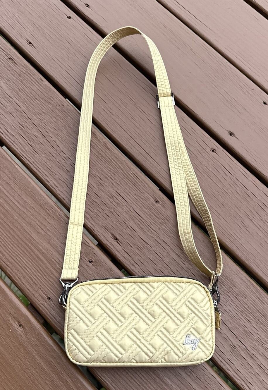 Lug Crossbody Purse Coup XL Quilted Yellow Travel RFID Bag Organizer Waist Pouch